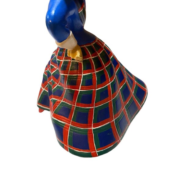 Vintage Holland Mold Scottish Celtic Lass Dancing Girl Brown Eyes Signed plaid - Picture 5 of 13